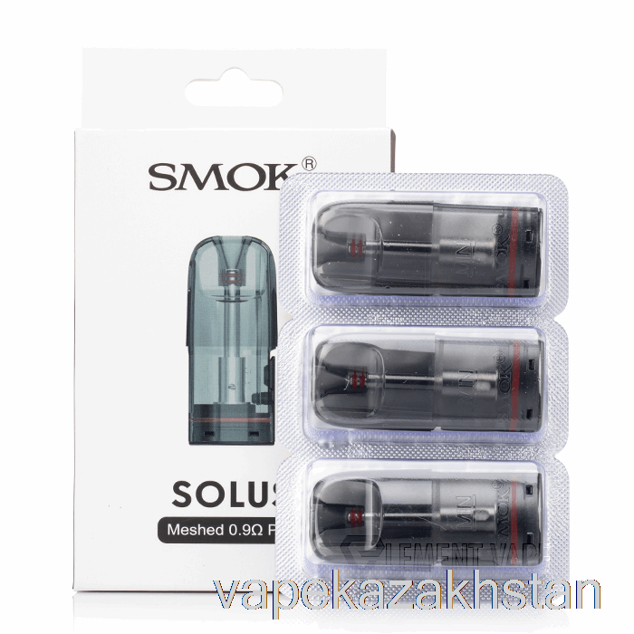 Vape Disposable SMOK SOLUS Replacement Pods 0.9ohm Meshed Pods